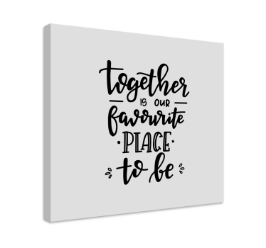 Együtt inspiráló vászonkép - TenStickers