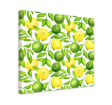 Citrom és lime gyümölcs vászon művészet - TenStickers