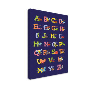 Angol ábécé levél vászon fal művészet - TenStickers