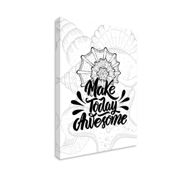 Tengeri élet és tengeri kagylók inspiráló vászon - TenStickers