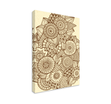 Mandala geometriai mintás mandala nyomtatott fal művészet - TenStickers