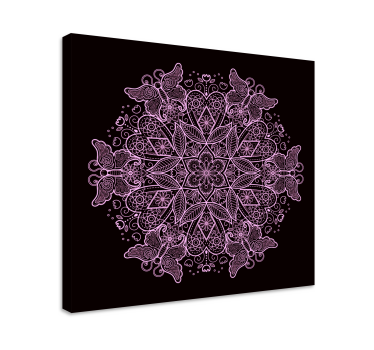 Pillangó mandala pillangó vászon kép - TenStickers