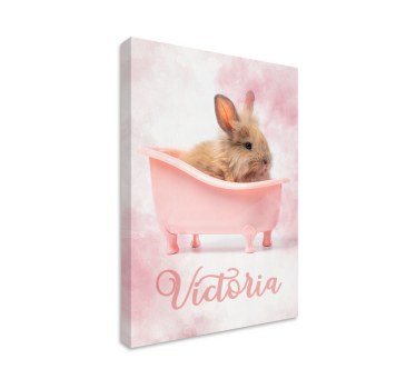 Fürdő baba nyuszi fal képek óvoda - TenStickers