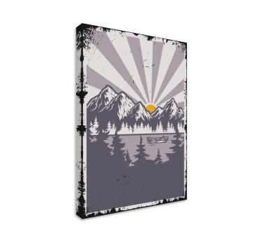 Retro táj vintage fal nyomatok - TenStickers