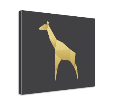 Elegáns zsiráf sziluett vászon ló - TenStickers