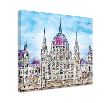 Budapesti parlament városképet nyomtat - TenStickers