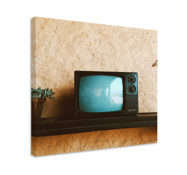 Eredeti régi vintage tv fal nyomatok a nappaliba - TenStickers