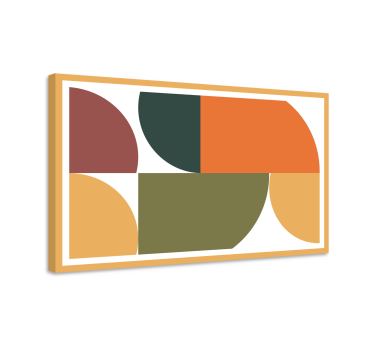 Absztrakt geometriai művészet geometriai fal vászon - TenStickers