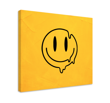 Folyékony smiley ikon vászon művészet - TenStickers