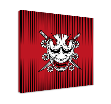 Vászon mandala démon maszk művészet - TenStickers