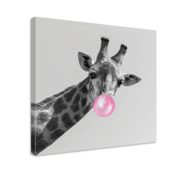 Smile art design aranyos zsiráf modern művészeti nyomatok vászonr - TenStickers