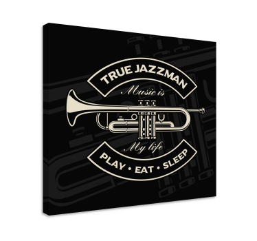 Igazi jazzman zene vászonnyomat - TenStickers