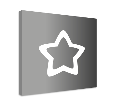 Csillagvázlat vászon dekoráció - TenStickers