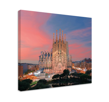 Kilátás a sagrada familia-ra este 3d vászonképek - TenStickers