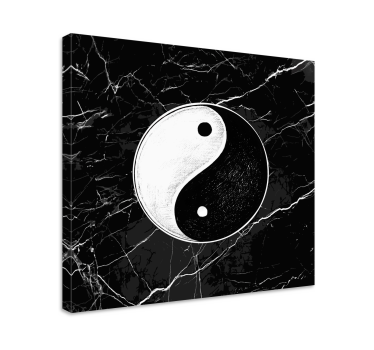 Eredeti yin yang egyensúly otthon falvászon - TenStickers