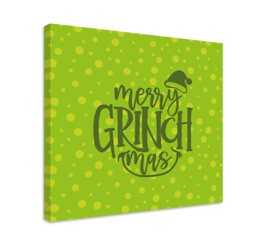 Merry grinchmas eredeti design karácsonyi fali vászon - TenStickers