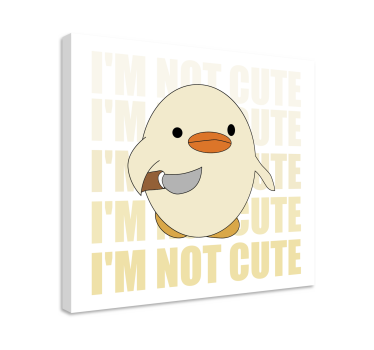 Fenyegető kis kacsa fal művészeti idézet nyomatok - TenStickers