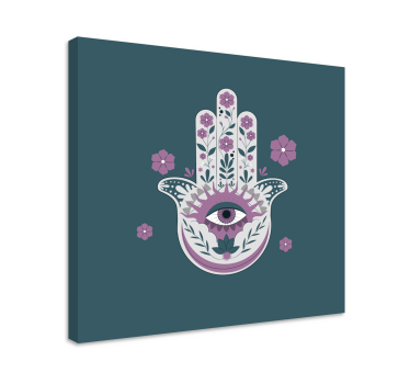 Vászon buddha - kéz szemmel - TenStickers