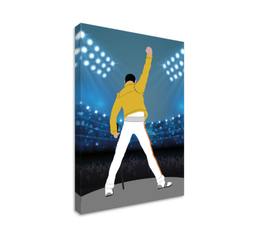 Freddie a wembley zenei vászonnyomatánál - TenStickers