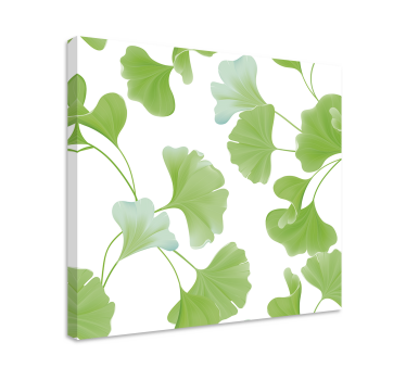 Zöld ginkgo modern művészeti nyomatokat hagy a vászonra - TenStickers