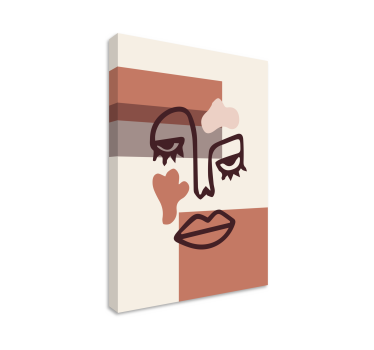 Vászon absztrakt arcművészet - TenStickers