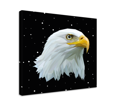Geometrikus-állatok hatalmas sasmadár vászonnyomatok - TenStickers