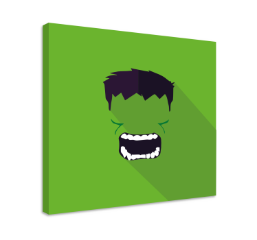 Zöld szuperhős bekeretezett vászon - TenStickers