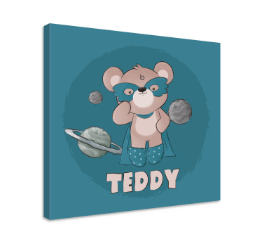 Medve hős személyre szabható vászonnyomatok - TenStickers