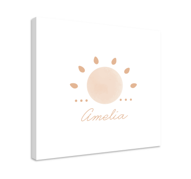 Absztrakt minimális sun nordic vászon - TenStickers