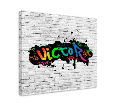 táblázatok Hálószoba graffiti egyedi név - TenStickers
