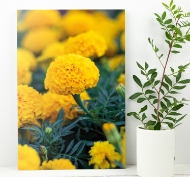 3d ráma flores narancssárga 3d falfestmények - TenStickers