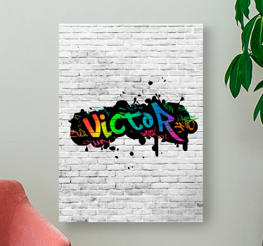 táblázatok Hálószoba graffiti egyedi név - TenStickers