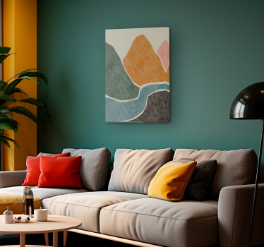 Pintura moderna absztrakt nappali vászonkép - TenStickers