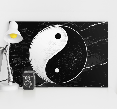 Eredeti yin yang egyensúly otthon falvászon - TenStickers