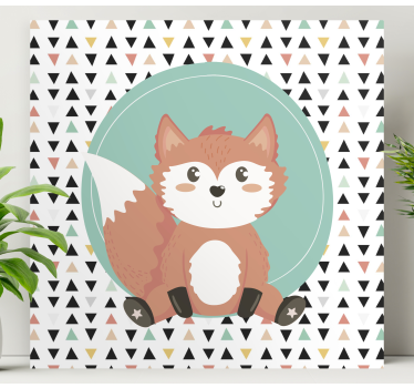 Aranyos baba róka rajzfilm fal képek óvoda - TenStickers