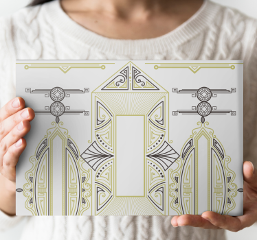 "art deco" díszítő mintás igényes vászonnyomatok - TenStickers