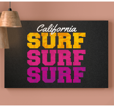 California surf színes design fal nyomatok nappali - TenStickers