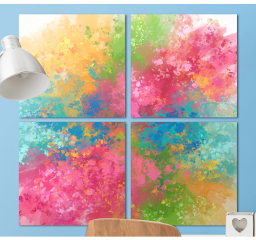 Colorfull splash festék vászon art - TenStickers