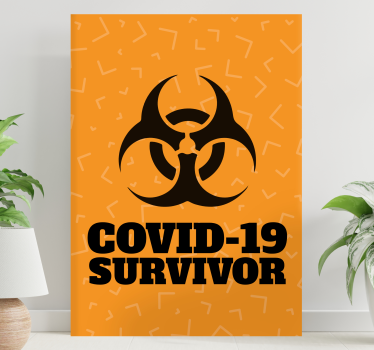 Covid túlélő vicces design fali művészet idézet nyomatok - TenStickers
