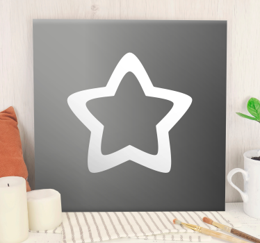 Csillagvázlat vászon dekoráció - TenStickers
