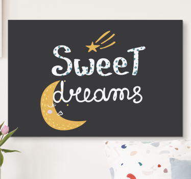 édes álmok hálószoba vászon art - TenStickers