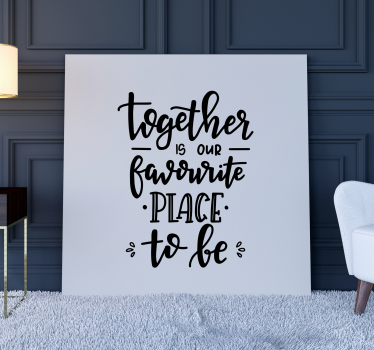 Együtt inspiráló vászonkép - TenStickers