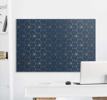 Elegáns geometrikus minta modern művészet vászonra nyomtat - TenStickers