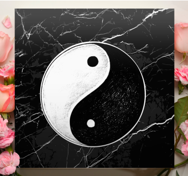 Eredeti yin yang egyensúly otthon falvászon - TenStickers