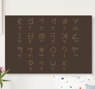 Fenice ábécé levél vászon fal art - TenStickers