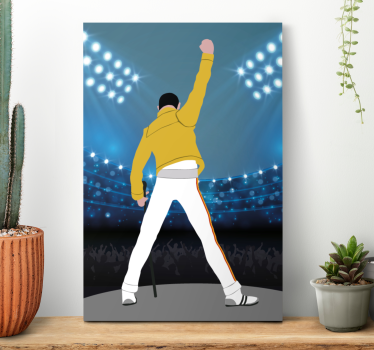 Freddie a wembley zenei vászonnyomatánál - TenStickers