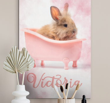 Fürdő baba nyuszi fal képek óvoda - TenStickers