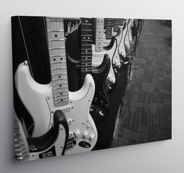 Guitarras electricas zene vászon fal művészet - TenStickers