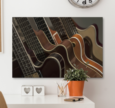 Gitár zene vászon fal művészet - TenStickers