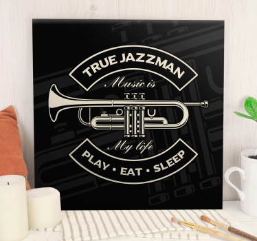 Igazi jazzman zene vászonnyomat - TenStickers